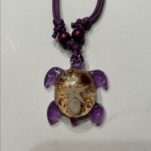 🎄🎄3/$10 ☃️⛄️ Fashion Jewelry Purple Turtle Necklace